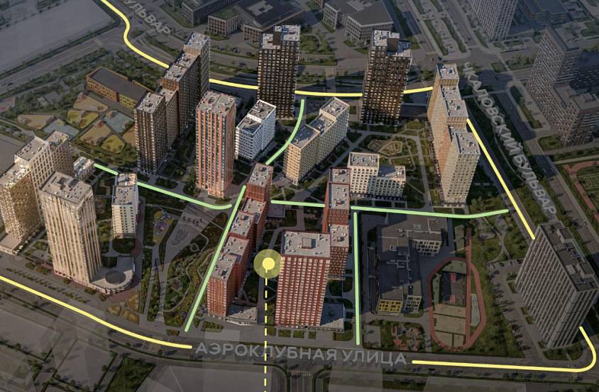 Аренда, ЖК ALIA, Урбан-блок park 1 корпус 9 (107 м2) - фото-2