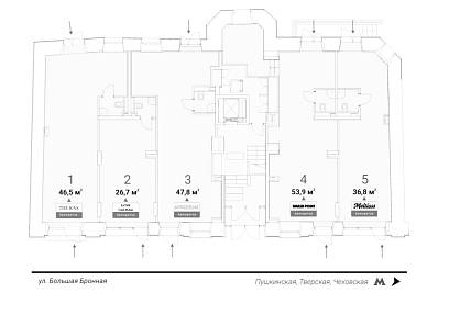 Продажа помещения, Большая Бронная д. 25с3 (36.8 м2)