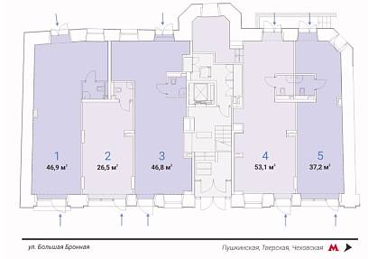 Продажа помещения, Большая Бронная д. 25с3 (37.2 м2)