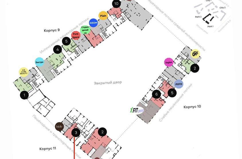 Аренда, ЖК ALIA, Урбан-блок park 1 корпус 11 (64,9 м2) - фото-3