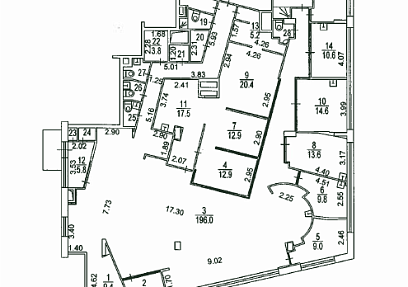 Аренда 1-й Смоленский пер., 21, 413 кв. м.