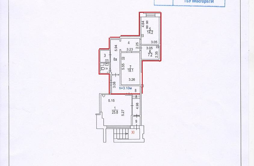 Аренда Новоясеневский 16, к. 1, 75 м  - фото-2
