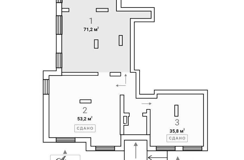 Аренда, Судостроительная, 3 (71,2 м2) - фото-2
