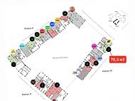 Аренда, ЖК ALIA, Урбан-блок park 1 корпус 10 (70,3 м2) - фото-4