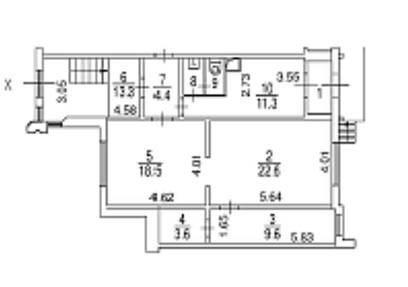 Аренда, Героев Панфиловцев, 1к3 (89,3 м2)