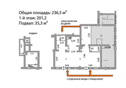 Аренда, ул.Арбат, 32 (236,5 м2)