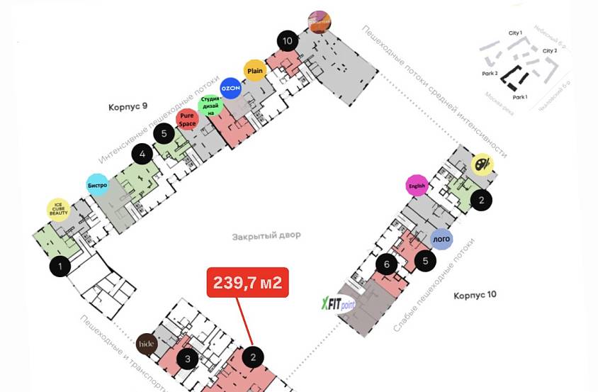 Аренда, ЖК ALIA, Урбан-блок park 1 корпус 11 (239,7 м2) - фото-3