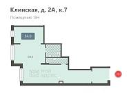 Аренда, Клинская, 2Ак7 (84 м2) - фото-20