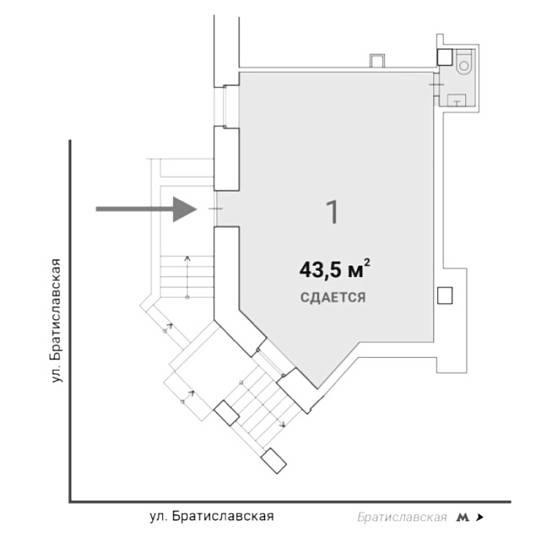 Братиславская, 15к1 (43,5 м2) - фото-2
