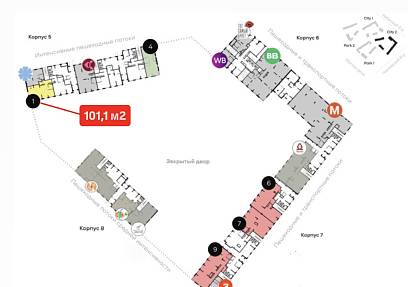 Аренда, ЖК ALIA, Урбан-блок city 2 корпус 5 (101,1 м2)