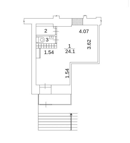 Продажа помещения с арендатором, Мастеркова, 3, (31.6 кв.м) - фото-4