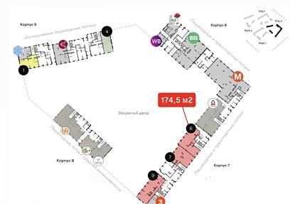 Аренда, ЖК ALIA, Урбан-блок city 2 корпус 7 (174,5 м2)