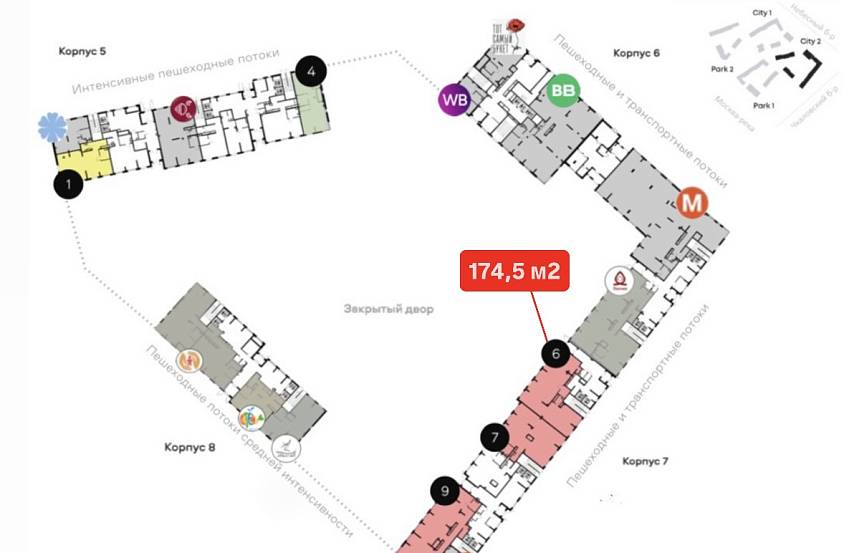 Аренда, ЖК ALIA, Урбан-блок city 2 корпус 7 (174,5 м2) - фото-4