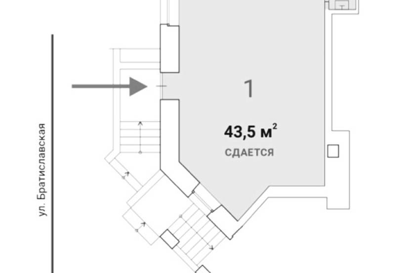 Аренда Братиславская, 15к1 (43,5 м2) - фото-2