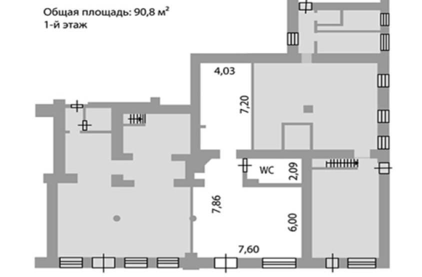 Аренда, ул.Арбат, 32 (90,8 м2) - фото-6