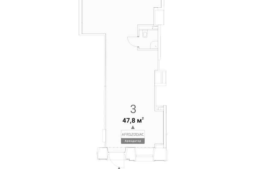 ГАБ, Большая Бронная д. 25с3 (47,8 м2) - фото-3