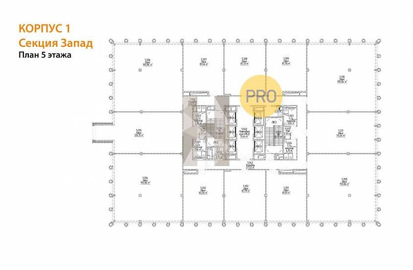 Продажа помещения, Офисно-деловой центр TALLER, Очередь 1, Корпус 1, Жуков прд., , 5209, 81.76 - фото-5