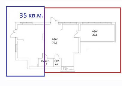 Аренда,ЖК СИМВОЛ , Крузенштерна, 3к3 (35 м2)
