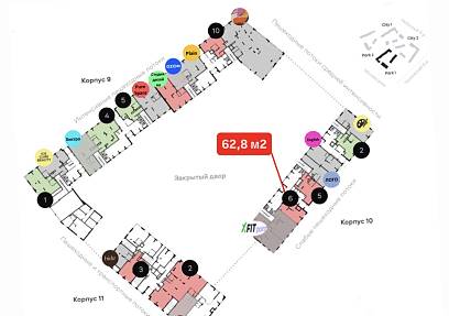 Аренда, ЖК ALIA, Урбан-блок park 1 корпус 10 (62,8 м2)