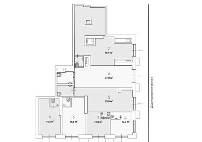 Продажа, Дмитровское шоссе, вл89 (56,9 кв. м.)