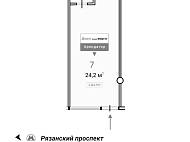 ГАБ, 1-я Новокузьминская 21к2 (24,2 кв.м.) - фото-2