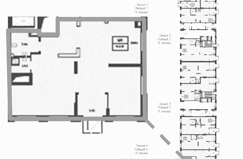Продажа, ЖК Алхимово, Алхимовская, 1к4 (103 м2) - фото-2