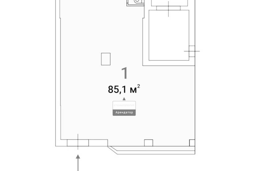 ГАБ Дружинниковская ул., 11А ( 85,1м2) - фото-3
