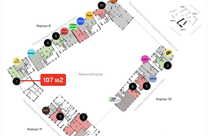 Аренда, ЖК ALIA, Урбан-блок park 1 корпус 9 (107 м2) - фото-3