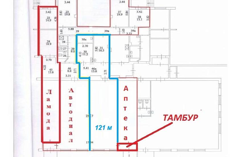 Аренда, Трофимова 32 к1, (121 м2) - фото-2