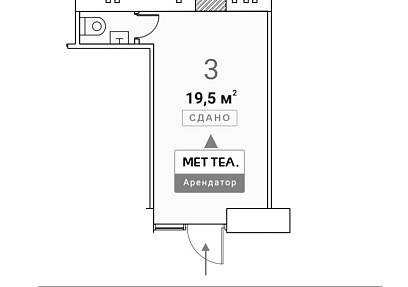 ГАБ, Звенигородское шоссе, 3Ас1 (19,5 м2)