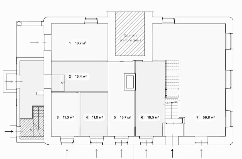 Аренда, Бауманская, 33/2стр.3 (19,5 м2) - фото-4