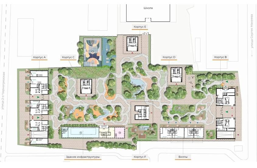 Продажа офисной виллы в роскошном квартале Life Time Сергея Макеева, вл.11 (328,3 м2) - фото-3