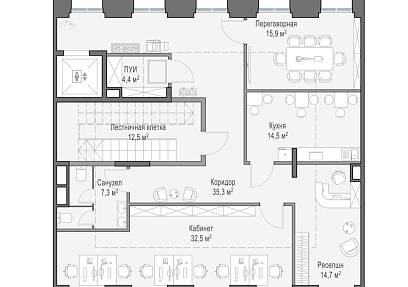 Продажа офисной виллы в роскошном квартале Life Time Сергея Макеева, вл.11 (423,7 м2)
