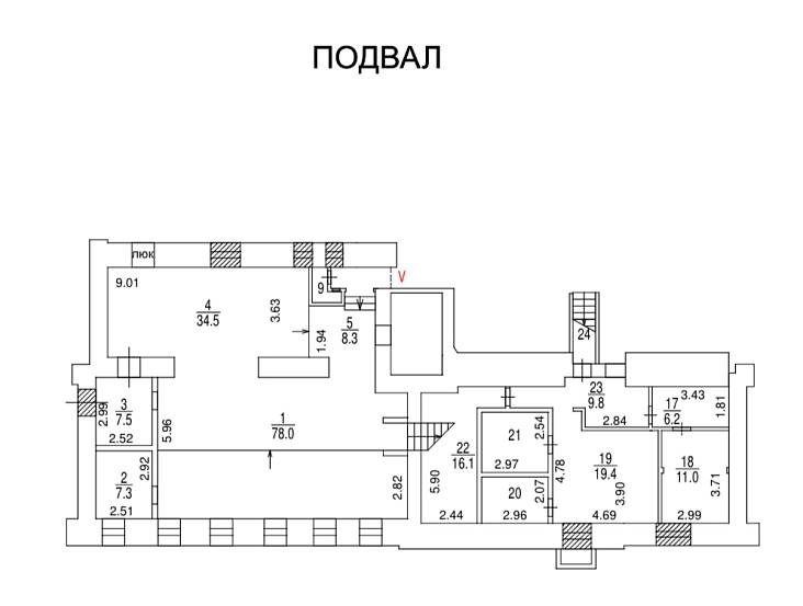 Аренда, Пятницкая улица, 53/18, строение 1 (405м2) - фото-5
