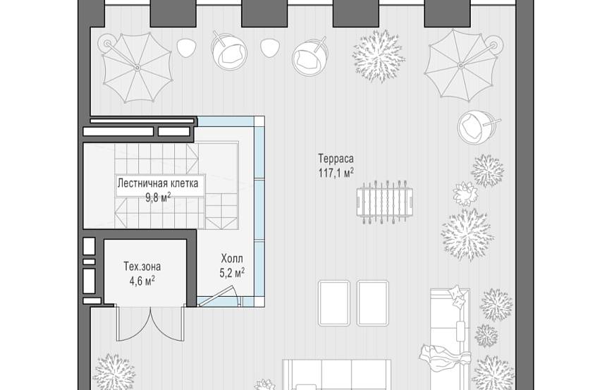 Продажа офисной виллы в роскошном квартале Life Time Сергея Макеева, вл.11 (423,7 м2) - фото-9