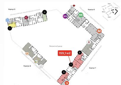 Аренда, ЖК ALIA, Урбан-блок city 2 корпус 7 (159,1 м2)
