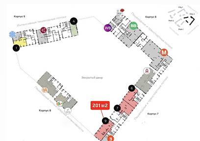 Аренда, ЖК ALIA, Урбан-блок city 2 корпус 7 (201 м2)