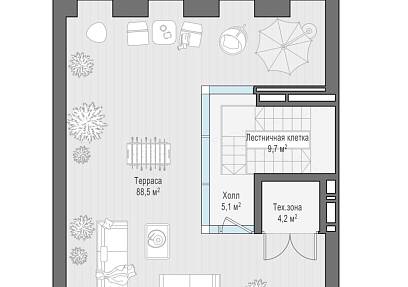 Продажа офисной виллы в роскошном квартале Life Time Сергея Макеева, вл.11 (328,3 м2)