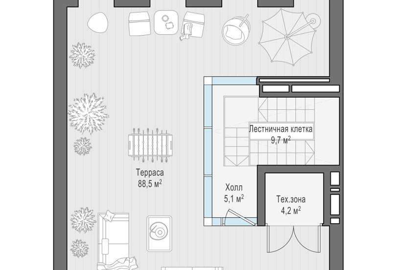 Продажа офисной виллы в роскошном квартале Life Time Сергея Макеева, вл.11 (328,3 м2) - фото-8