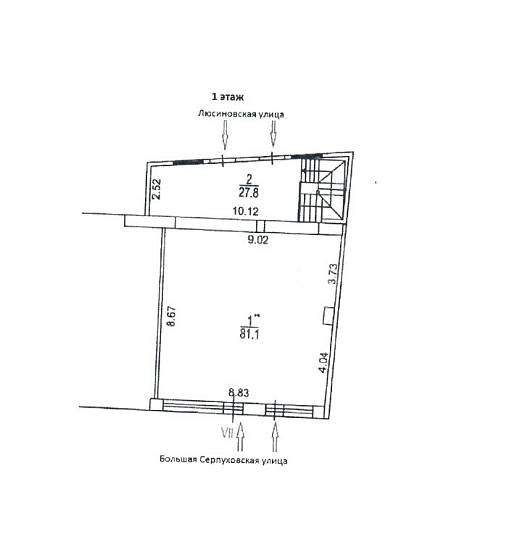 ГАБ, Большая Серпуховская улица дом 8/7 стр.2 (172,1 м2) - фото-3