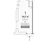 ГАБ, Никольская, 25 (34,7 м2) - фото-3