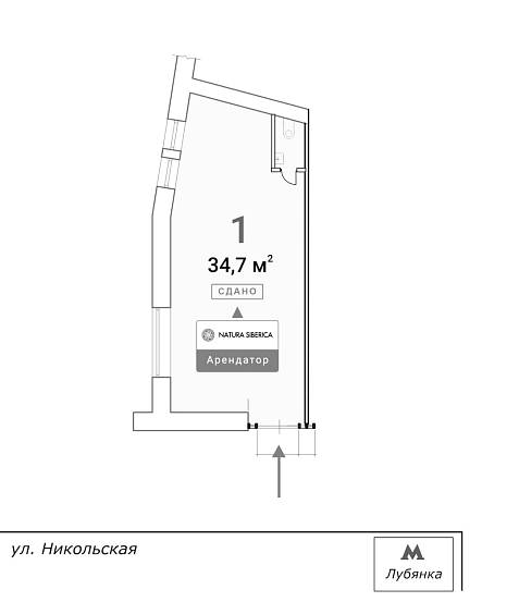 ГАБ, Никольская, 25 (34,7 м2) - фото-3