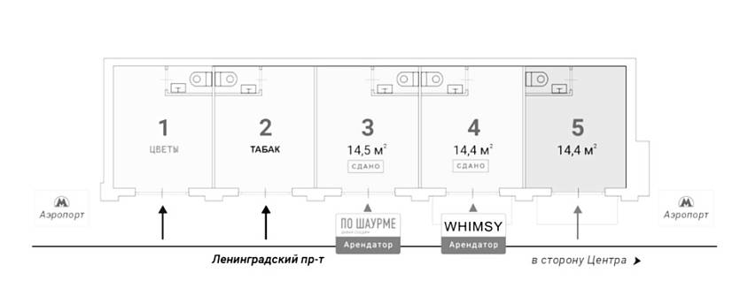 Продажа, Ленинградский проспект, 62с26 (14,4 м2) - фото-3