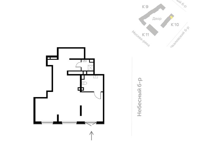 Аренда, ЖК ALIA, Урбан-блок park 1 корпус 10 (70,3 м2) - фото-4