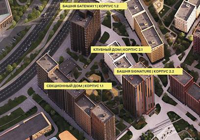 Аренда, ЖК ALIA, Урбан-блок city 1 корпус 1.1 (56,5 м2)