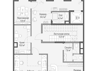 Продажа офисной виллы в роскошном квартале Life Time Сергея Макеева, вл.11 (328,3 м2)