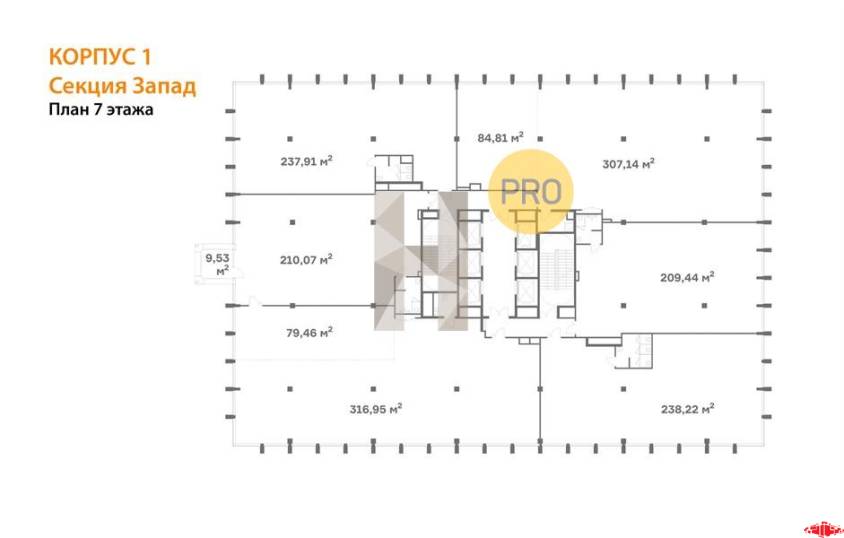 Продажа помещения, Офисно-деловой центр TALLER, Очередь 1, Корпус 1, Жуков прд., , 7.204, 237.91 - фото-5